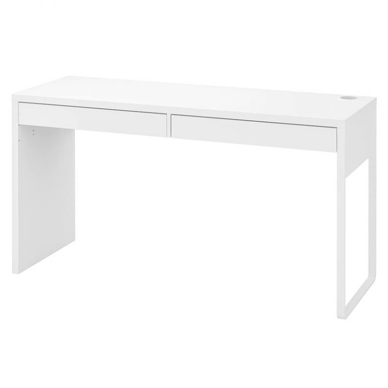 MICKE Desk, white,142x50cm Styla